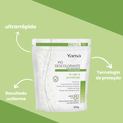 Descolorante Yamá 300g ervas com proteína - Image 3