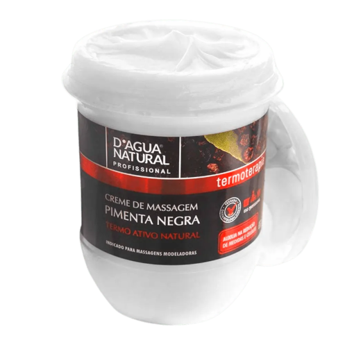 Creme Massagem Pimenta Negra D’água natural 650g - Image 3