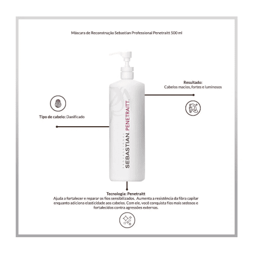 Máscara Wella Sebastian Penetrait 500ml - Image 3