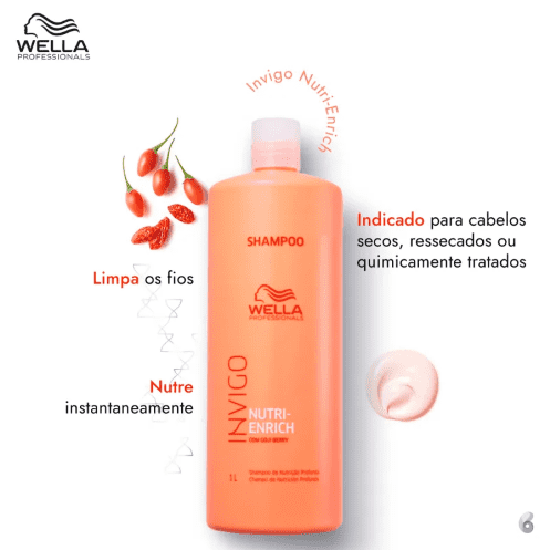 Shampoo Wella enrich  1l - Image 3