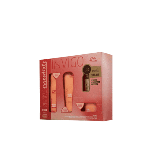 Kit Wella Invigo Shampoo 250ml + Cond. 200ml + máscara 150ml + óleo 30ml